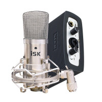 iSK BM-800专业麦克风 电脑手机通用变声网络k歌喊麦主播直播录音设备全套BM-800+艾肯MicU声卡