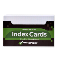 凯萨(KAISA)索引卡5mm方格210张便签纸记录卡英语单词卡index cards