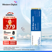 西部数据(Western Digital)500GB SSD固态硬盘 M.2接口(NVMe协议) WD Blue SN570 四通道PCIe 高速