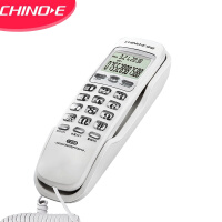 中诺 电话机 座机 固定 电话 来电显示  桌壁两用 免电池 有线板机 坐机 C259白色 办公伴侣
