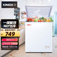 星星 XINGX 108升商用家用单温单箱冰柜 冷藏冷冻转换冷柜 顶开门冰箱 BD/BC-108E