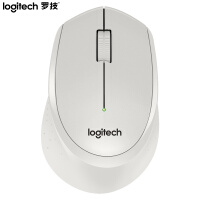 罗技（Logitech）M330 鼠标 无线鼠标 办公鼠标 静音鼠标 右手鼠标 白色 带无线2.4G接收器