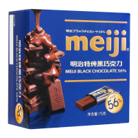 明治meiji 特纯黑巧克力60% 休闲零食办公室 送礼 75g 盒装