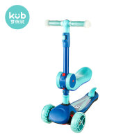 可优比（KUB）儿童滑板车3-6-12岁单滑滑车宝宝踏板可折叠多功能宽轮溜溜车摩登绿