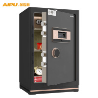 艾谱(AIPU)保险柜 高70cm家用密码指纹保险箱 办公收纳大型智能保密柜 全钢入墙入柜夹万新3C认证 63WGZW黑