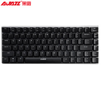 黑爵（AJAZZ）极客AK33 机械键盘无光版 黑色青轴 82键 游戏 办公 电脑 笔记本键盘