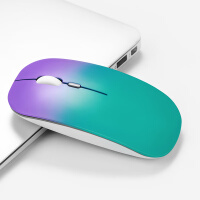 BUBM 无线蓝牙双模鼠标苹果笔记本电脑IPAD平板通用可充电办公静音鼠标2.4G蓝牙5.0 无限鼠标 SMSB-C渐变