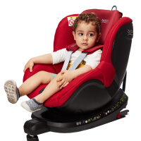 宝得适/britax宝宝汽车儿童安全座椅isofix接口 双面骑士 适合约0-4岁(热情红 二代)