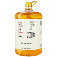 牟农 食用油  古法炒香花生油6.18L 物理压榨 压榨一级 烟台恒邦出品