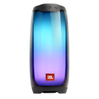 JBL PULSE4 音乐脉动四代 便携式蓝牙音箱 全面屏炫彩小音箱+低音炮 桌面音响 超长续航 防水设计 黑色