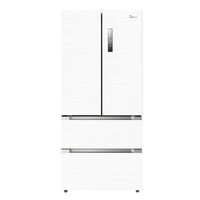 美的（Midea）508升19分钟急速净味白色法式四开门多门双系统智能家电冰箱除菌大容量家用电冰箱BCD-508WTPZM(E)  508升双系统净味冰箱