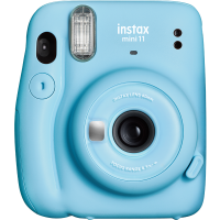 富士instax立拍立得 一次成像相机 mini11 晴空蓝（含官方配件包）