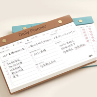 趁早闪耀桌面系列每日计划每周目标todolist每日打卡习惯养成表单桌面日程记录记事本笔记便签本-每日计划