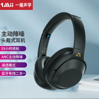 一魔声学 (1Mii)头戴式蓝牙耳机 主动降噪 超低延迟游戏模式 有线无线二合一 音乐游戏运动耳机 E500Pro