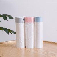 手提式抽绳垃圾袋加厚家用一次性自动收口厨房塑料袋中大号 3卷