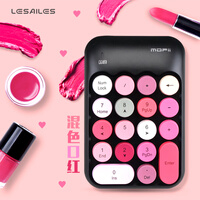 飞遁(LESAILES)X910 无线笔记本数字小键盘 USB无线键盘 迷你财务会计键盘 银行小键盘 混色口红