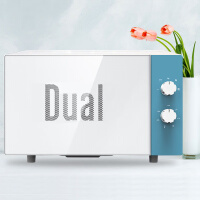 帝而（Dual）德国品牌 小型迷你家用多功能微波炉 20L 家电 孔雀蓝