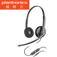 缤特力（Plantronics）Blackwire C225 电脑耳麦/手机耳机/在线学习/网络教育3.5MM单插（赠双