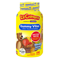 小熊糖 L’ilCritters 丽贵 复合维生素软糖儿童锌 钙 VD3营养辅食零食2岁及以上 美国 复合维生素 190粒 瓶