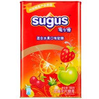 瑞士糖（Sugus）混合水果软糖罐装550g约183颗 糖果零食喜糖伴手礼礼盒