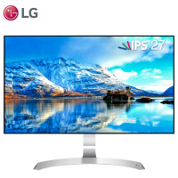 LG 27英寸 四面微边 IPS硬屏 FreeSync sRGB99% 内置音箱 滤蓝光 低闪屏 家用办公 显示器 27