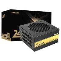 先马(SAMA)金牌500W模组版 电脑主机箱电源 80PLUS金牌/全模组/单路+12V/宽幅/固态电容/扁线材)