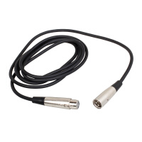 iSK C-1 高品质双卡农口音频线 卡农线公对母头 麦克风双芯屏蔽音频输出线材 平衡线 黑色
