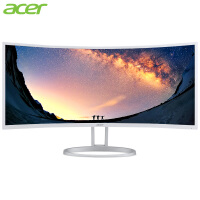 宏碁（Acer）35英寸21:9比例准2K分辨率曲面带鱼屏白色优雅机身显示器（HDMI+DP高清接口）EH351CR