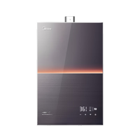 美的（Midea）燃气热水器16L天然气下置风机一级静音双核无极恒温水伺服【安睡M9系列】家用舒适节能以旧换新 16L 全时巡航零冷水 16升