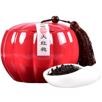 天福茗茶乌龙茶 瓷罐武夷岩茶大红袍特级200g礼盒装茶叶送礼