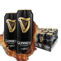健力士/GUINNESS黑啤酒 爱尔兰进口黑啤 司陶特 健力士黑啤 440mL 24罐 整箱装