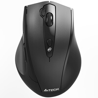 双飞燕(A4TECH)G10-810FS 鼠标 无线鼠标 办公鼠标 静音鼠标 右手鼠标 DPI可调 2.4G 黑色 自营