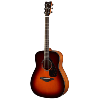 雅马哈（YAMAHA）FG800BS 原声款实木单板初学者民谣吉他圆角吉它41英寸亮光暗红色