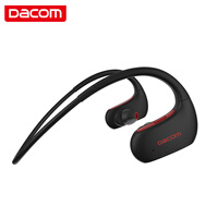 Dacom L05 运动蓝牙耳机无线跑步游泳IPX7防水双耳HiFi音乐挂耳入耳式耳麦 苹果小米华为安卓通用 黑红