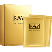 妆蕾RAY金色面膜10片/盒提亮肤色补水保湿控油平衡泰国进口母亲节520