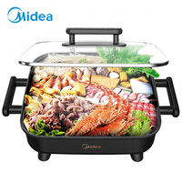 美的(Midea)多用途锅 家用多功能 6L大容量电火锅 电热锅 烤鱼锅MC-DY3030Easy101【企业专享】
