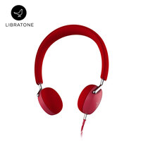 小鸟音响(Libratone) Q Core 耳机头戴式手机电脑耳机有线耳机线控游戏耳机耳麦 樱红色