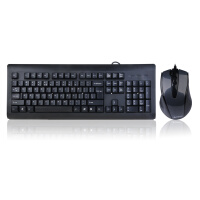 双飞燕（A4TECH) KB-N8500 键鼠套装 有线键鼠套装 办公键鼠套装  防泼溅 鼠标U口+键盘P口 黑色