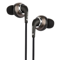 声丽（SENICC）MX-129 入耳式电脑耳麦 带线控手机音乐耳机 立体声 双插头 黑色