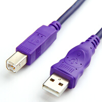 金佳佰业 高速USB2.0打印线数据线USB线电脑打印机方口连接线1.5/3/5/7.6/10米 1.5米(黑色)