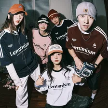 LEMANISM明星同款夏季美式t恤短袖男hiphop上衣三条杠红色打底衫 白色 L