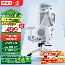京东京造Z5Ultra人体工学椅电竞椅办公椅子电脑椅人工力学座椅灰 坐深可调