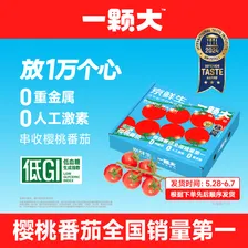 京鲜生&一颗大玲珑串番茄 爆汁西红柿净重850g*1盒 源头直发包邮