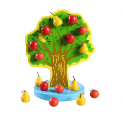 磁性树 玩具 智力玩具 儿童认知玩具 木制串串果树