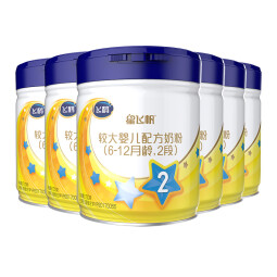 【品牌新客注册送300g奶粉】飞鹤 星飞帆2段6-12个月较大婴儿配方奶粉罐装 700g 【预售整箱装】6罐