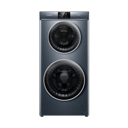 卡萨帝（Casarte）双子云裳洗衣机滚筒分区洗衣机全自动 13KG分区洗护直驱变频 锡兰青 双子云裳13L3U1