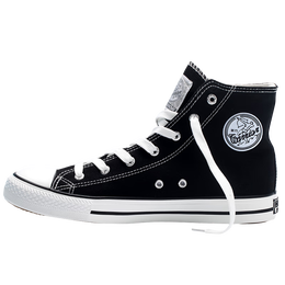 warrior 回力 男女款高帮帆布鞋 hl473t 黑色 42