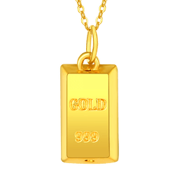 china gold 中国黄金 金砖吊坠 约1.05g zghja040773