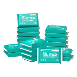德佑酒精消毒湿巾10抽*10包 75%酒精便携湿纸巾 杀菌率99.9% 医护级