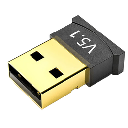 裕合联 USB蓝牙适配器接收器5.0模块台式机电脑笔记本免驱动音频发射器无线耳机鼠标键盘 蓝牙5.1【免驱/10米传输】国产芯片